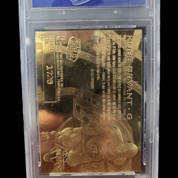 Kobe Bryant 1996-97 Fleer 23KT Gold Graded 10 Card - Picture 2 of 2